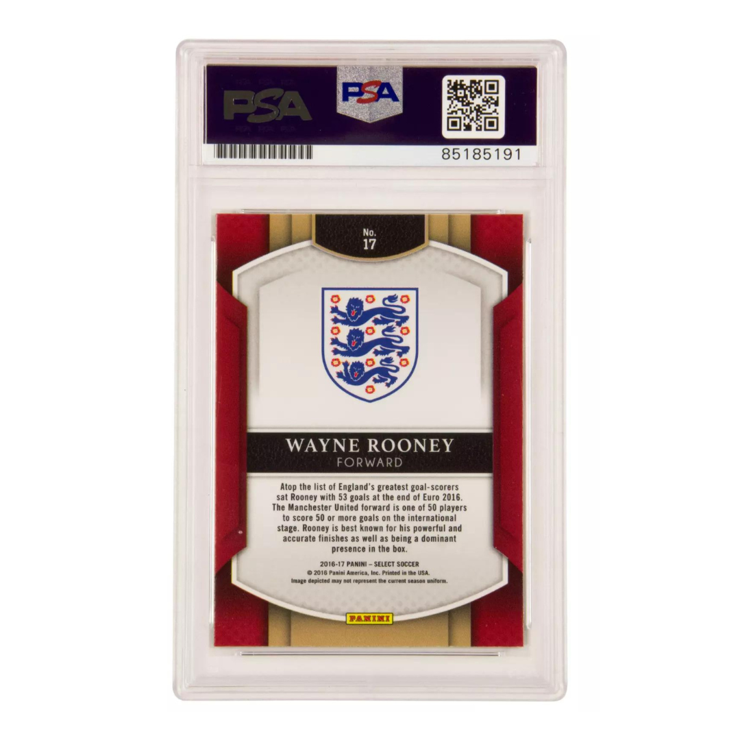 Wayne Rooney Signed Panini 2016 Select Soccer - PSA 10 Autograph