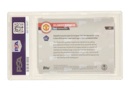 Alejandro Garnacho Signed 2022-23 Topps Now Pro Debut /99 Rookie – PSA 10