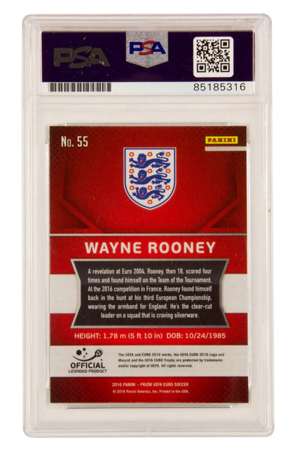 Wayne Rooney Signed 2016 Panini Prize UEFA EURO Competitions – PSA AUTO Authentic