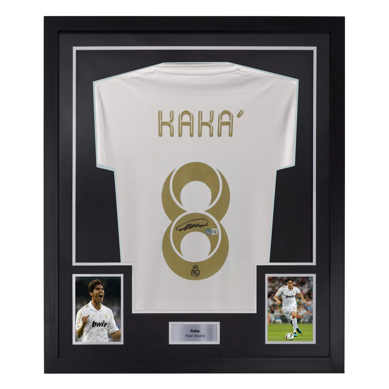 Kaka Signed & Framed Custom Real Madrid Soccer Jersey with Beckett COA