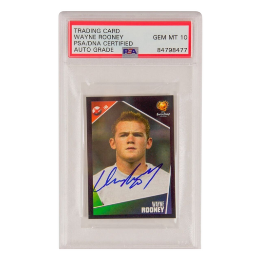 Wayne Rooney Signed Panini Euro 2004 Soccer Sticker - PSA 10 Autograph