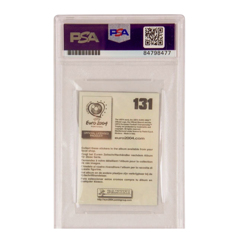 Wayne Rooney Signed Panini Euro 2004 Soccer Sticker - PSA 10 Autograph